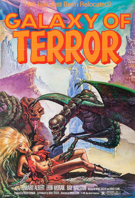 Galaxy of Terror (1981)_2 Movie Film Poster Canvas iconic design