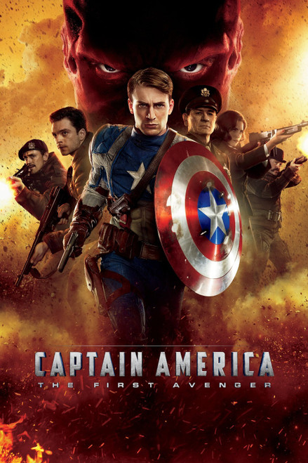 CaptainAmericaTheFirstAvenger1 Poster Canvas Movie Film Print A0 A1 A2 A3 A4 A5