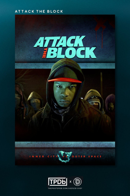 ATTACK THE BLOCK (2011) 4 Poster Canvas Movie Film Print A0 A1 A2 A3 A4 A5 A6 Ar