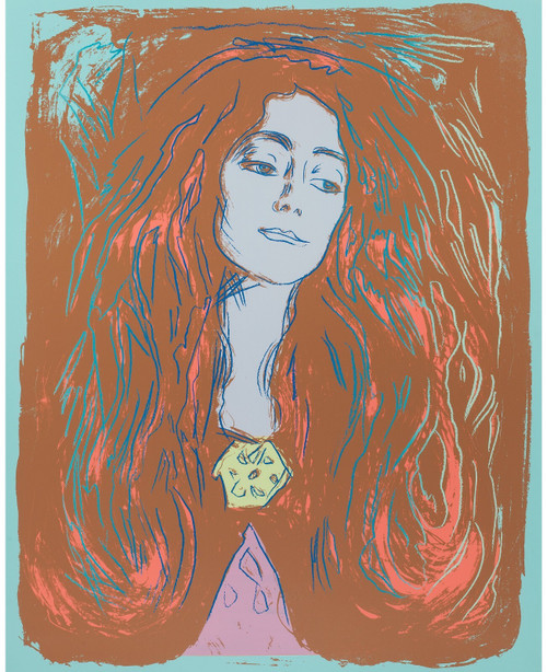 Andy Warhol - Eva Mudocci After Munch 1984 Poster Canvas Print Art Painting Deco