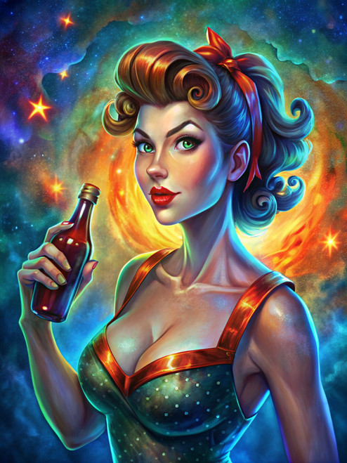 Nuke Cola Girls Triptych Fallout Fanart (3) Poster Canvas Movie Film Print A0 A1