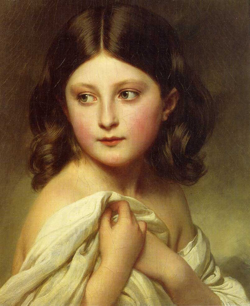 Winterhalter_Franz_Xavier_A_Young_Girl_called_Princess_Charl Poster Canvas Movie