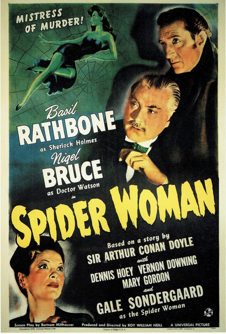 Sherlock Holmes And The Sider Woman- US 1941 Poster Canvas Movie Film Print A0 A