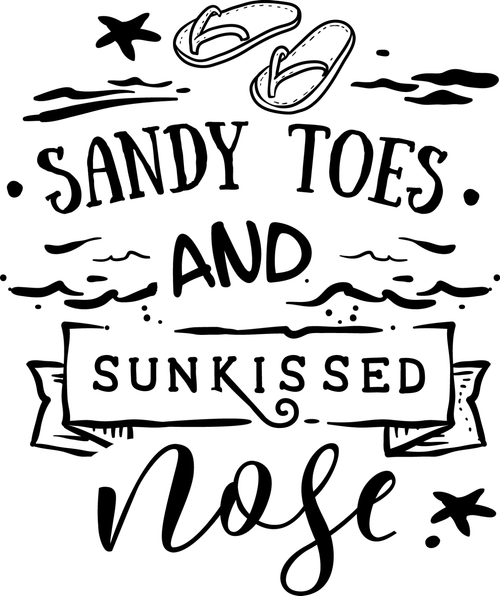 Sandy toes and sunkissed nose Poster Canvas Movie Film Print A0 A1 A2 A3 A4 A5 A