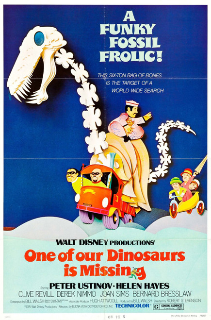 One of Our Dinosaurs Is Missing (1975)_1 Poster Canvas Movie Film Print A0 A1 A2