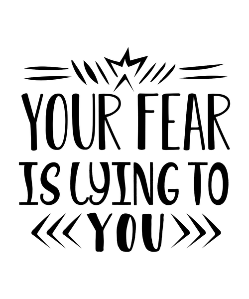 Your Fear Is Lying To You-01 (2) Poster Canvas Movie Film Print A0 A1 A2 A3 A4 A