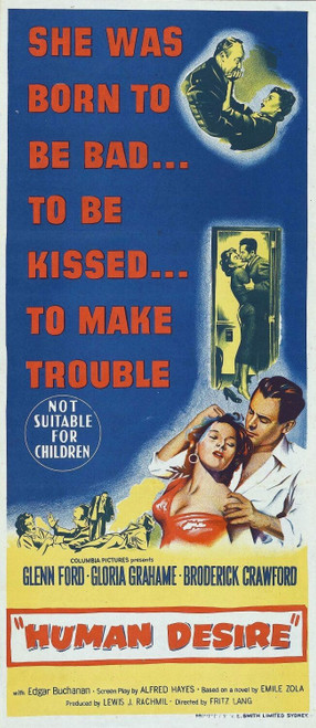 Human Desire (1954)_2 Poster Canvas Movie Film Print A0 A1 A2 A3 A4 A5 A6 Art Wa