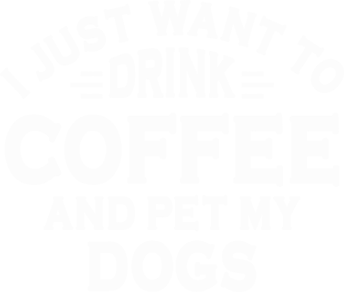 005 DrinkCoffeePetDogs wht Poster Canvas Movie Film Print A0 A1 A2 A3 A4 A5 A6 A