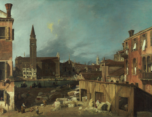 CANALETTO - The Stonemason's Yard Poster Canvas Movie Film Print A0 A1 A2 A3 A4