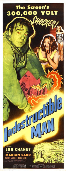Indestructible Man 02 Poster Canvas Movie Film Print A0 A1 A2 A3 A4 A5 A6 Art Wa