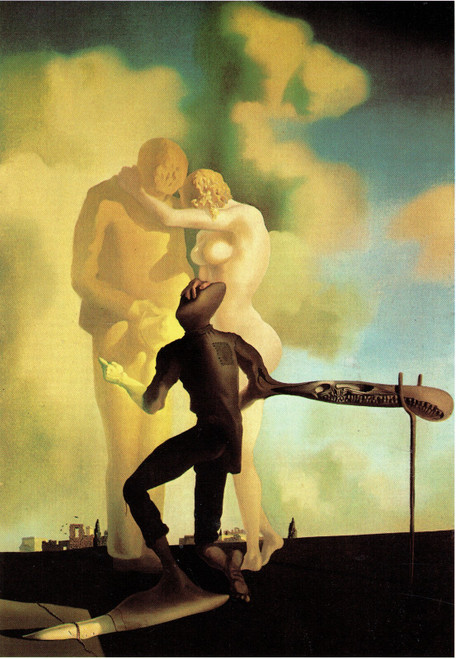 Salvador Dali - Meditation on the Harp 1932 Poster Canvas Movie Film Print A0 A1