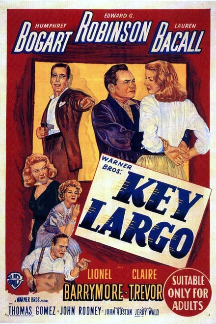 Key Largo (1948)_1 Poster Canvas Movie Film Print A0 A1 A2 A3 A4 A5 A6 Art Wall