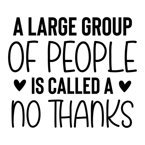 a Large Group of People is Called a No Thanks-01 (3) Poster Canvas Movie Film Pr
