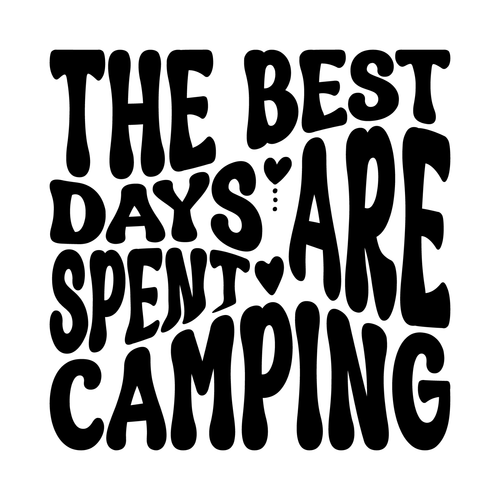 The Best Days Are Spent Camping svg-01 Poster Canvas Movie Film Print A0 A1 A2 A