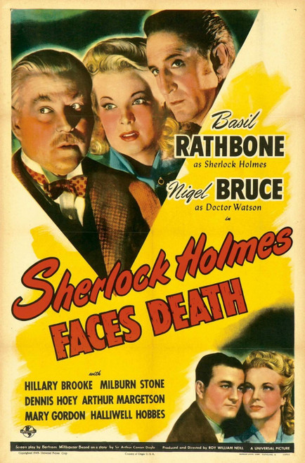 Sherlock Holmes Faces Death (1943)_0 Poster Canvas Movie Film Print A0 A1 A2 A3