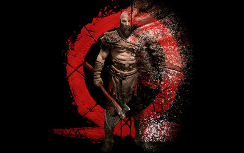 kratos-god-of-war-4k-6471c9 Poster Canvas Movie Film Print A0 A1 A2 A3 A4 A5 A6