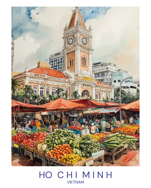 HO C H I M I N H (3) Poster Canvas Travel Holiday Trip Print Turism A0 A1 A2 A