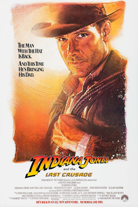 Indiana Jones and the Last Crusade (1989)_1 Poster Canvas Movie Film Print A0 A1