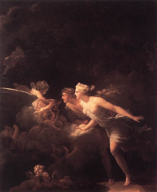 Fragonard_The_Fountain_of_Love Poster Canvas Movie Film Print A0 A1 A2 A3 A4 A5