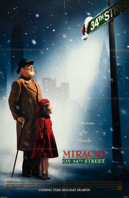 Miracle On 34th Street (1994)_1 Poster Canvas Movie Film Print A0 A1 A2 A3 A4 A5