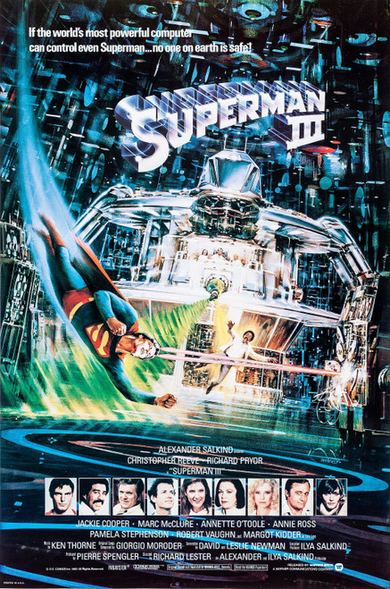Superman III (1983)_2 Poster Canvas Movie Film Print A0 A1 A2 A3 A4 A5 A6 Art Wa