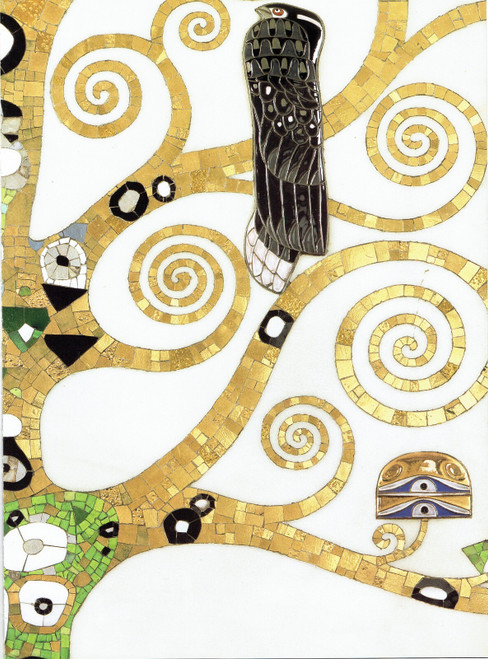 Gustav Klimt - Details with Falcons 1909 p2 Poster Canvas Movie Film Print A0 A1