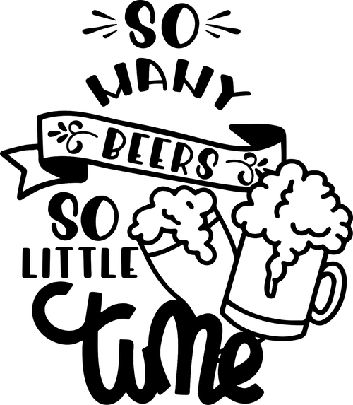 So many beers so little time Poster Canvas Movie Film Print A0 A1 A2 A3 A4 A5 A6
