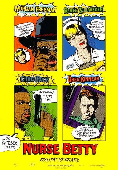 Nurse Betty (2000)_3 Poster Canvas Movie Film Print A0 A1 A2 A3 A4 A5 A6 Art Wal