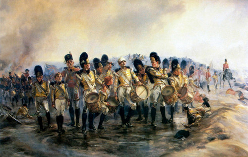 Elizabeth Thomson - Steady the drums and fifes Poster Canvas Movie Film Print A0
