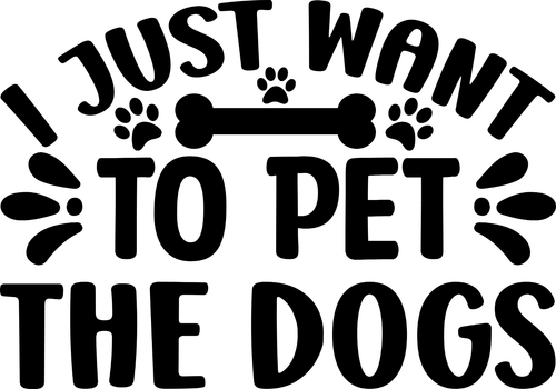 I Just Want To Pet The dogs Poster Canvas Movie Film Print A0 A1 A2 A3 A4 A5 A6