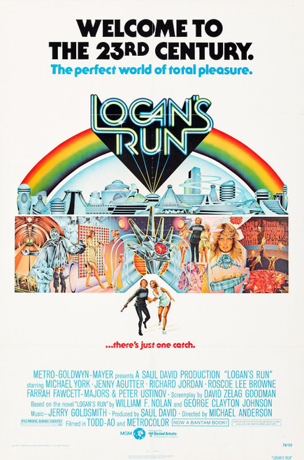 Logan_s Run (1976)_1 Poster Canvas Movie Film Print A0 A1 A2 A3 A4 A5 A6 Art Wal