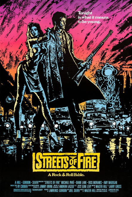 Streets of Fire (1984)_1 Poster Canvas Movie Film Print A0 A1 A2 A3 A4 A5 A6 Art