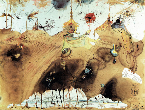 The Mountains of Cape Creus on the March Dali 1967