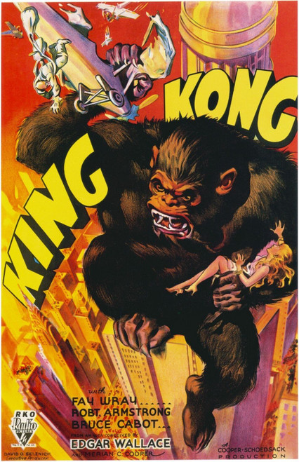 King Kong (1933)_7 Poster Canvas Movie Film Print A0 A1 A2 A3 A4 A5 A6 Art Wall