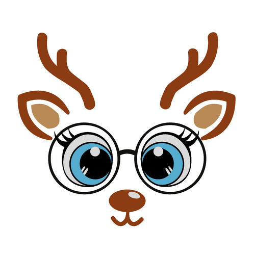 Girl-Reindeer- 6 Poster Canvas Movie Film Print A0 A1 A2 A3 A4 A5 A6 Art Wall De