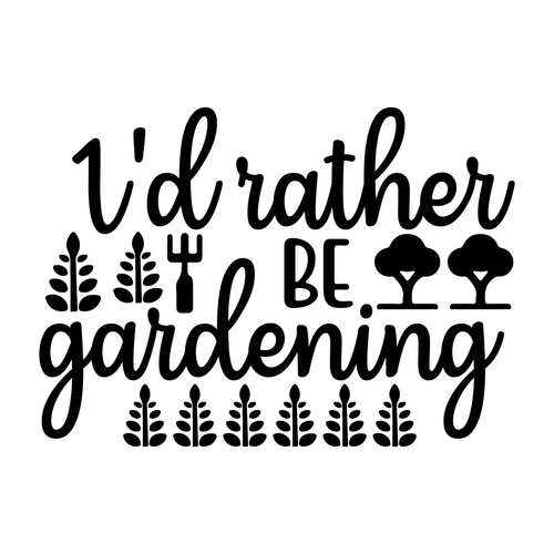 I'd rather be gardening-01 (2) Poster Canvas Movie Film Print A0 A1 A2 A3 A4 A5