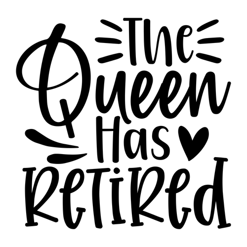 The queen has Retired (2) Poster Canvas Movie Film Print A0 A1 A2 A3 A4 A5 A6 Ar