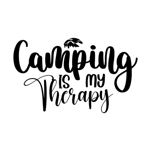 Camping Is My Therapy-01 Poster Canvas Movie Film Print A0 A1 A2 A3 A4 A5 A6 Art