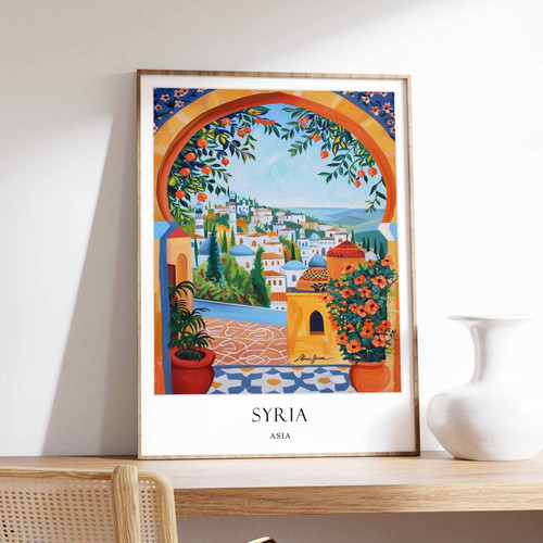 10_Syria Poster, Islamic Decor, Islamic Art, Middle Eastern Art, Syria Gift, Syr
