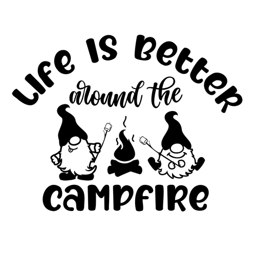 Life is Better Around the Campfire Poster Canvas Movie Film Print A0 A1 A2 A3 A4