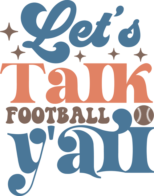 Lets talk football yall (2) Poster Canvas Movie Film Print A0 A1 A2 A3 A4 A5 A6