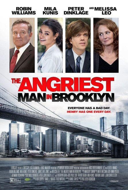 The Angriest Man in Brooklyn (2014)_1 Poster Canvas Movie Film Print A0 A1 A2 A3