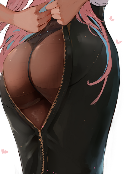 Mirai Bodystocking Under Dress Booty Anime E Girl Poster Canvas Movie Film Print