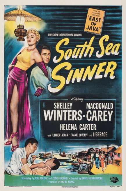 South Sea Sinner (1950)_1 Poster Canvas Movie Film Print A0 A1 A2 A3 A4 A5 A6 Ar