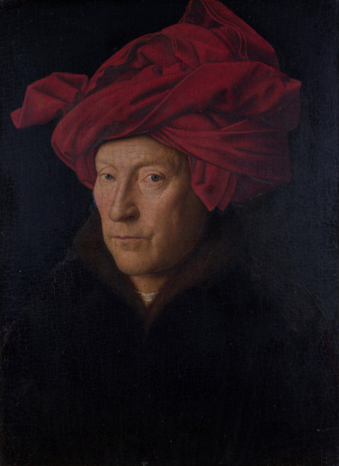 Eyk, Jan van - Portrait of a Man (Self Portrait) Poster Canvas Movie Film Print