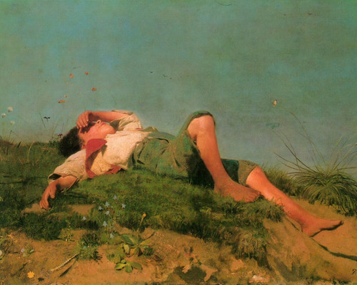 lenbach_franz_von_hirtenknabe_1280x1024 Art Gallery Poster Canvas Print Wall Dec