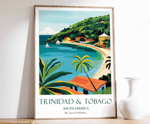 10_Trinidad and Tobago Travel Poster, Trinidad and Tobago Print, South America T