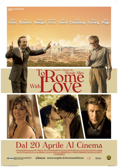 To Rome with Love (2012)_1 Poster Canvas Movie Film Print A0 A1 A2 A3 A4 A5 A6 A