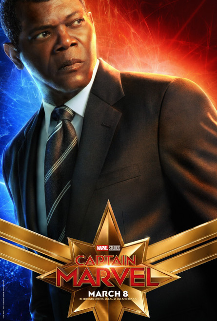 Captain Marvel 16 Poster Canvas Movie Film Print A0 A1 A2 A3 A4 A5 A6 Art Wall D
