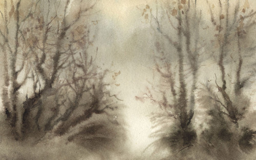 Chinese Watercolour Landscape (8) Poster Canvas Movie Film Print A0 A1 A2 A3 A4